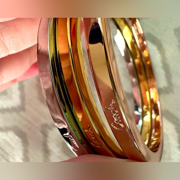 Coach tri-colored Bangle Bracelets - Picture 2 of 5